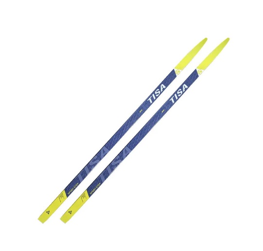 Беговые лыжи Tisa Sport Step Junior N91121V степ синий/желтый, 160 см